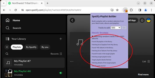 Keep the popup open to see the progress and any errors