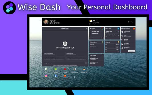 Wise Dash dashboard