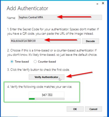 Choose "Get Secret Code" to view and click "Copy" for easy pasting into your Authentication Application.