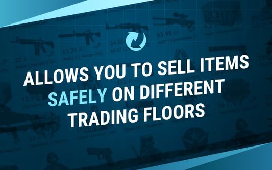 Allows you to sell items safely on different trading floors