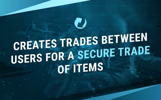 Creates trades between users for a secure trade of items