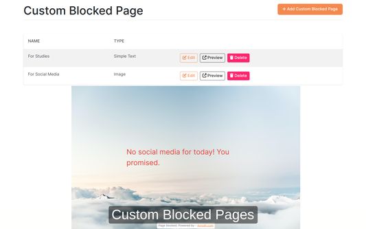 Multiple Blocked Pages