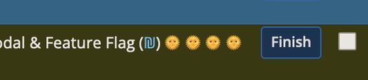Days in Progress - emoji indicators