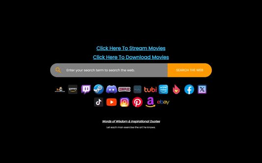 Movie Downloader new tab page