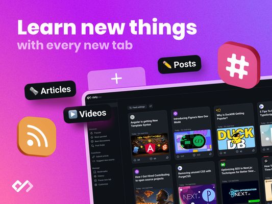 Learn new things with every new tab