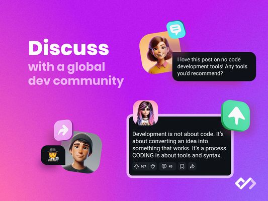 Discuss with a global dev community