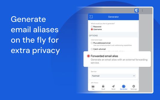 Generate email aliases on the fly for extra privacy