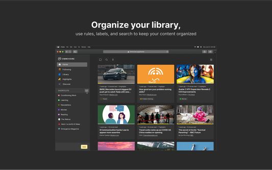 Organize your library