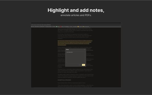 Highlight and add notes