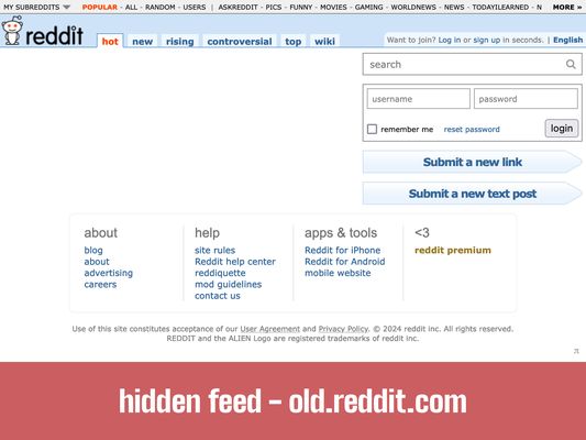 screenshot of old.reddit.com with extension enabled