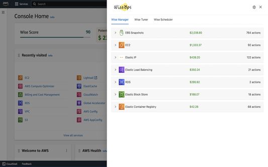 Wiseops Recommendations details