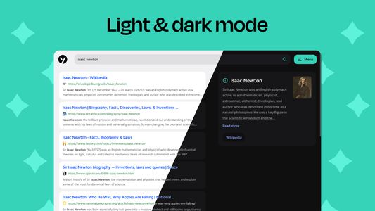 Light & dark mode