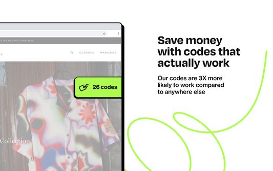 Save money with codes that actually work