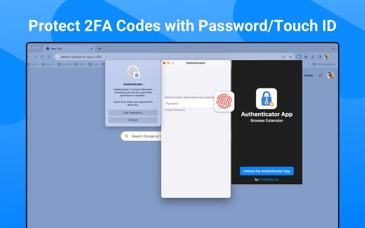 Protect 2FA Codes with Password/Touch ID