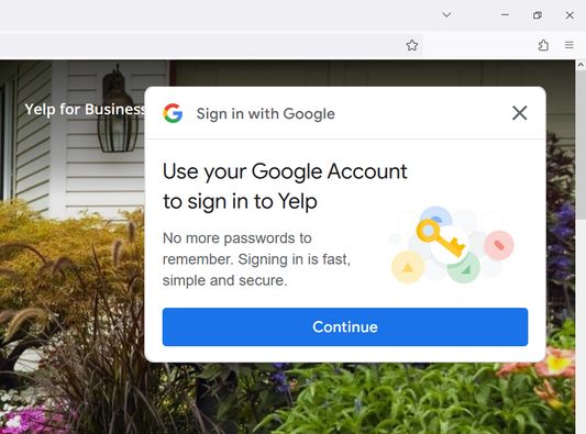 Google sign-in prompts take up your precious screen real estate.