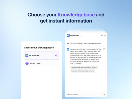 Build knowledge base for any purpose and access it anywhere on your browser