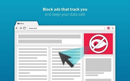 Blocks ads that may track your information.