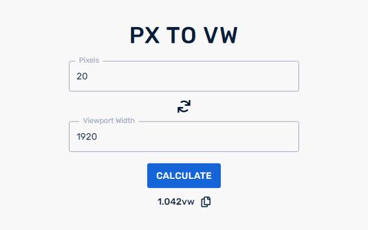 PX to VW Converter
