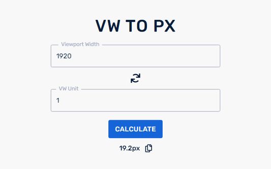 VW to PX Converter