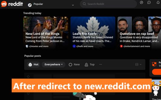 After downloading the reddit-redirect extension, all Reddit pages will be opened using (https://new.reddit.com/), which has the pre-2024 Reddit UI.