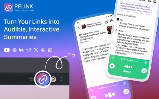 Turn Your Links into Audible, Interactive Summaries