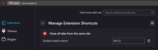 Customizing the shortcut