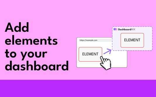 add elements to your dashboard