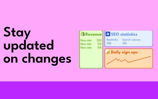 stay updated on changes