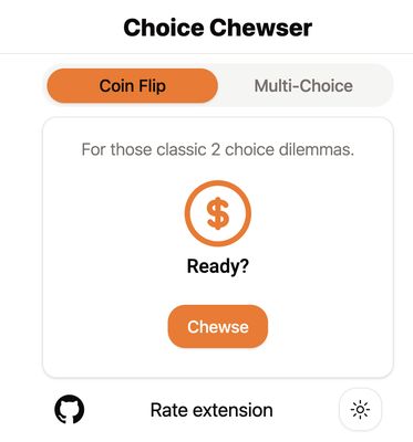 Coin flip, light mode