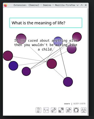 Chat with your AI, other AI connected to the swarm, or other humans - also connected to the swarm!