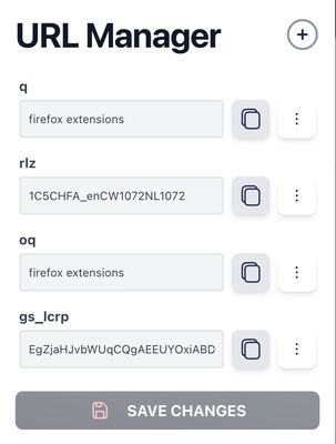 UI when the URL have parameters