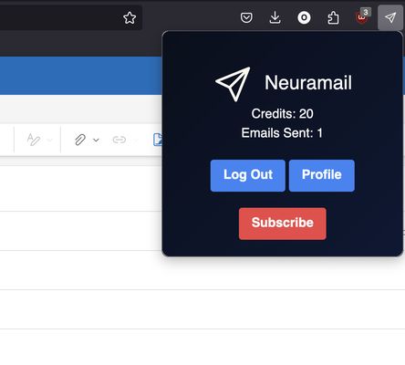 Neuramail main screen