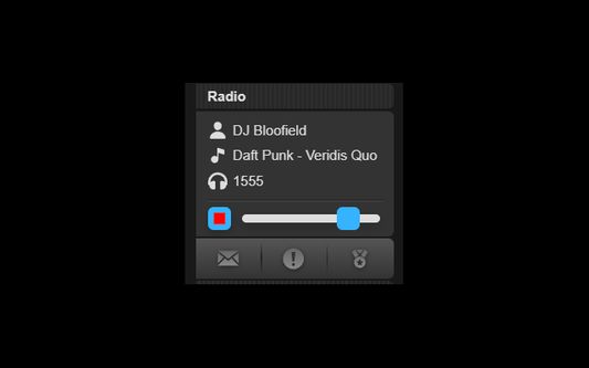 The embedded Radio Player