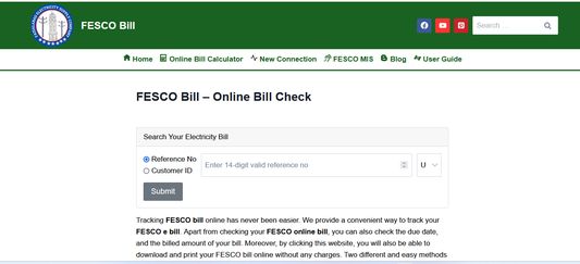 FESCO Bill Check Site