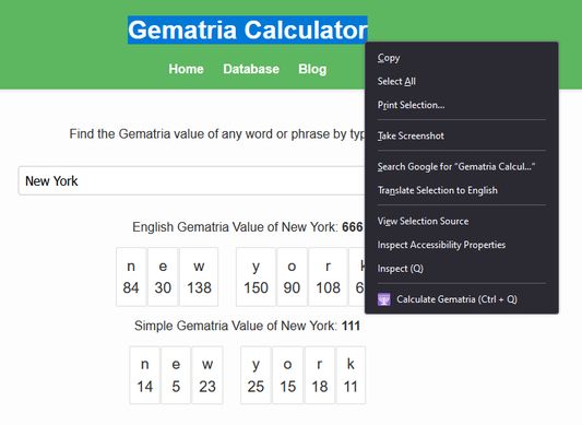 Dropdown menu selection. The calculation can be also done by using a keyboard shortcut Ctrl + Q
