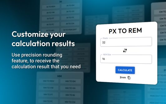 PX to REM Converter