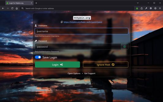 Authentication Page