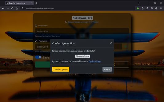 Ignore Host Confirmation