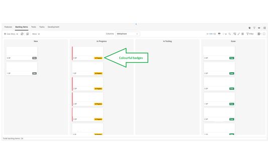 A screenshot of the Team Backlog view of ValueEdge