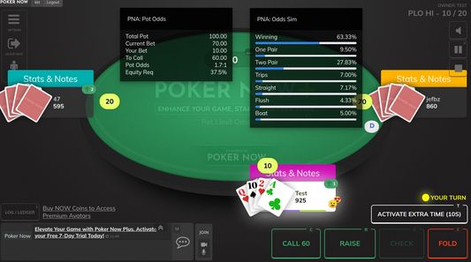 Working with PLO! Data is segregated by game mode.
