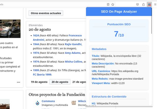 SEO On Page Analyzer