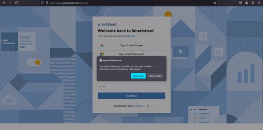 in smartsheet form web pages