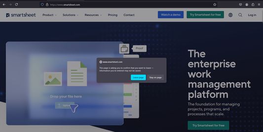 in smartsheet form web pages