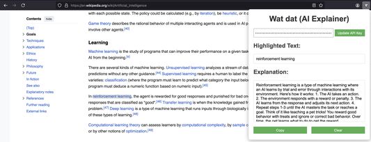 See the AI explanation