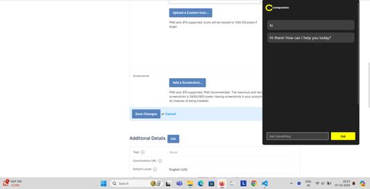 This is example conversation of my AI chatbot