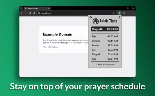 Stay on top of your prayer schedule