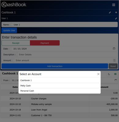 Now maintain multiple cash accounts!