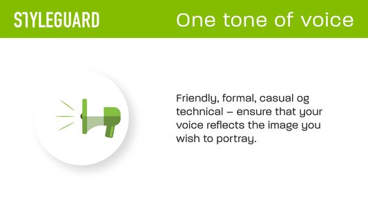 One tone of voice.