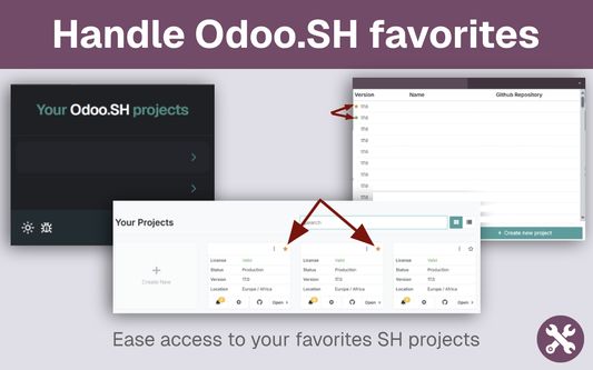 Odoo Toolbox - Handle Odoo.SH favorites