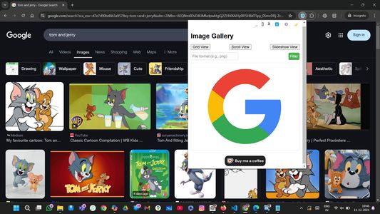 Slideshow view for Keyboard Users